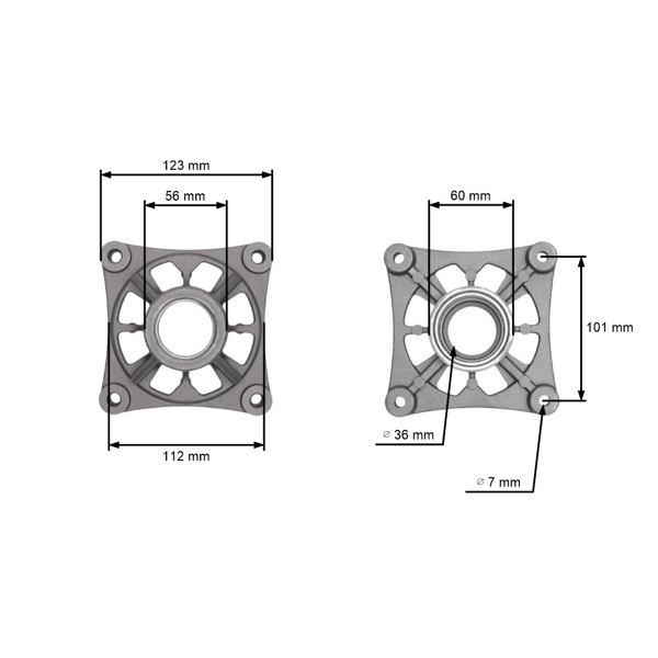 Obudowa adaptera trzpienia do ciągników ogrodowych Husqvarna Jonsered McCulloch (OEM 581650801 581650501)