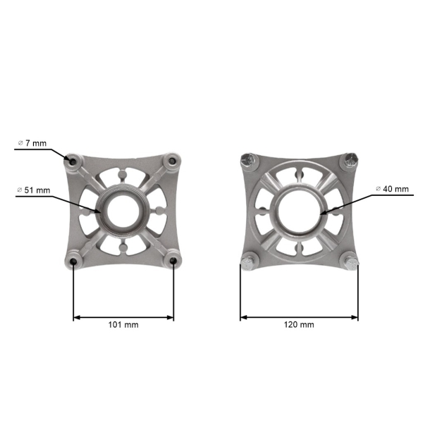 Obudowa adaptera trzpienia do ciągników ogrodowych Husqvarna Jonsered Partner McCulloch Craftsman Poulan (OEM 532187281)