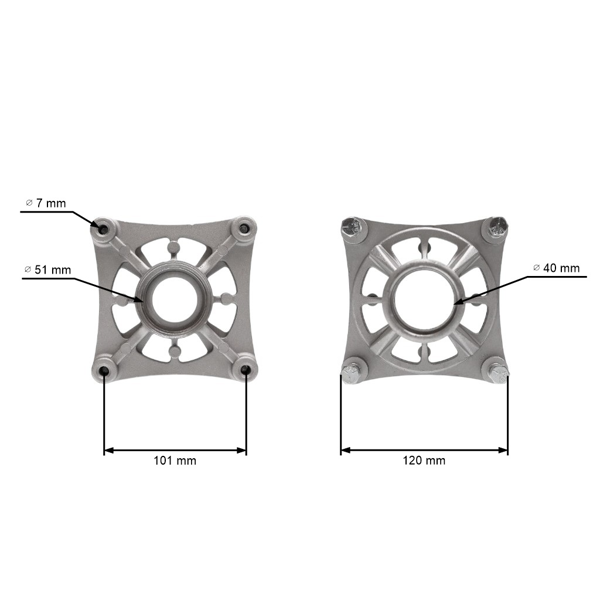 Obudowa adaptera trzpienia do ciągników ogrodowych Husqvarna Jonsered Partner McCulloch Craftsman Poulan (OEM 532187281)