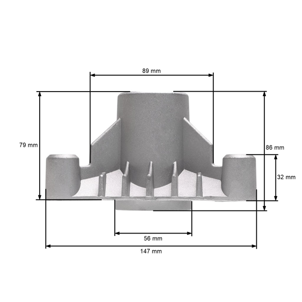 Obudowa adaptera trzpienia do ciągników ogrodowych Husqvarna Jonsered Partner McCulloch (OEM 532137152 137152)