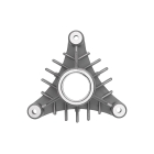 Obudowa adaptera trzpienia do ciągników ogrodowych Husqvarna Jonsered Partner McCulloch (OEM 532137152 137152)