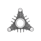 Obudowa adaptera trzpienia do ciągników ogrodowych Husqvarna Jonsered Partner McCulloch (OEM 532137152 137152)