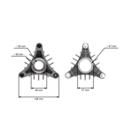 Obudowa adaptera trzpienia do ciągników ogrodowych Husqvarna Jonsered Partner McCulloch Rally VIKING Craftsman Poulan (OEM 6109 004 2010 532128774)