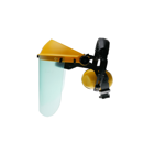 Ochronna osłona twarzy z poliwęglanu z ochronnikami słuchu do pił łańcuchowych, kos spalinowych i innego sprzętu ogrodniczego