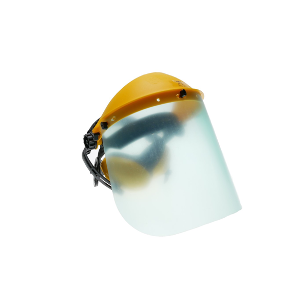 Ochronna osłona twarzy z poliwęglanu z ochronnikami słuchu do pił łańcuchowych, kos spalinowych i innego sprzętu ogrodniczego