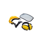 Ochronna siatkowa osłona twarzy z ochronnikami słuchu