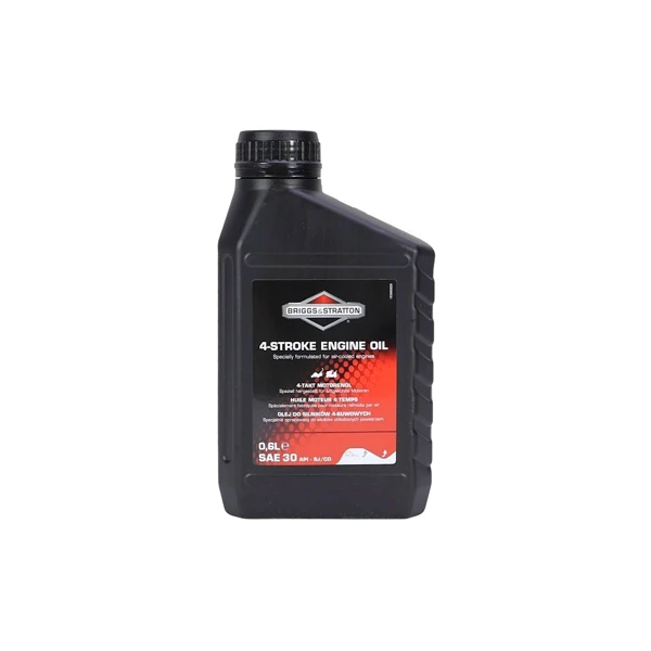 Olej silnikowy Briggs & Stratton 4T 0,6 L SAE 30 do kosiarek spalinowych traktorów i innego sprzętu ogrodniczego (OEM 100005E)