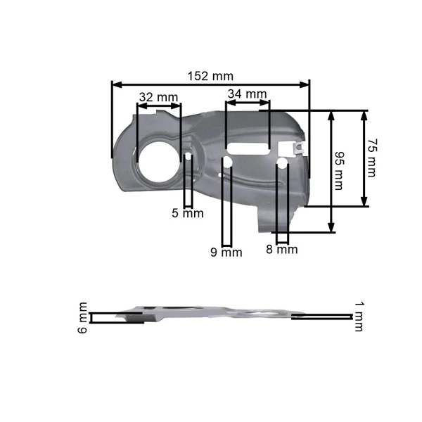 Osłona napinacza łańcucha do pił łańcuchowych Husqvarna 445 450 Jonsered CS2245 CS2250 McCulloch CS450 (OEM 544094001)