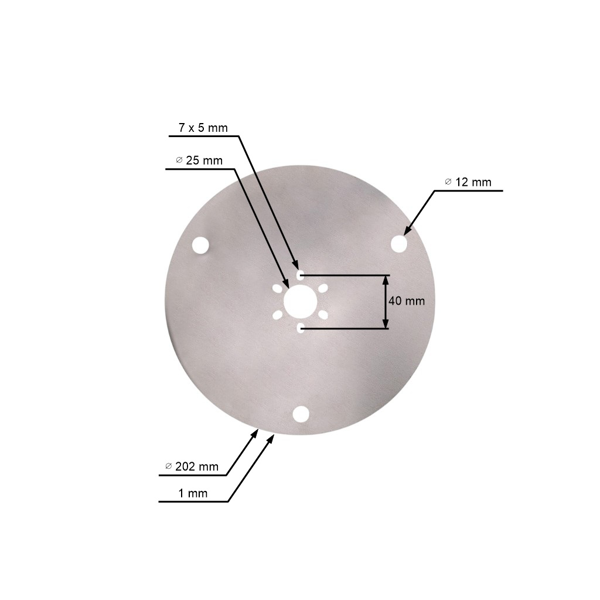 Osłona noży 202 mm x 1,0 mm do Husqvarna Automower 305 310 315 325X 435X AWD 535 AWD 525 (OEM 585297001)