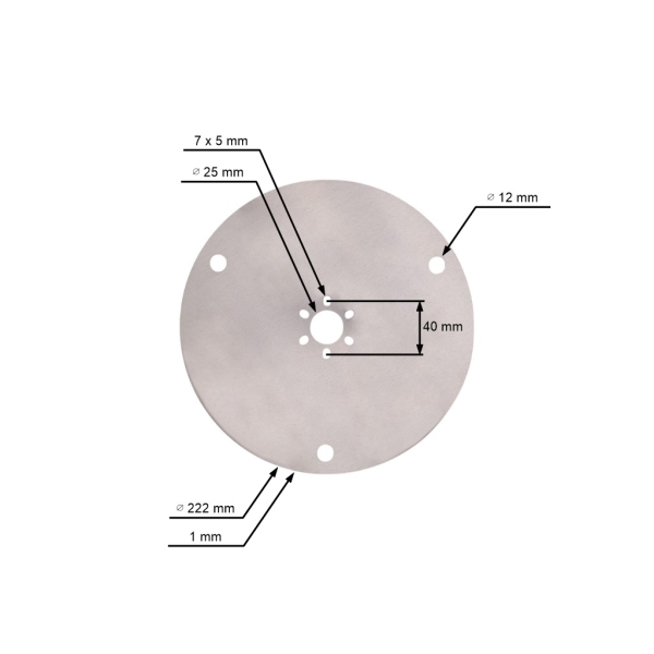 Osłona noży 222 mm x 1,0 mm do Husqvarna Automower 420 430X 440 450X 520 550 550H (OEM 587378001)