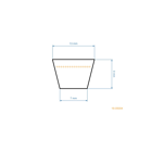 Pas klinowy 2060 mm x 2110 mm x 13 mm do traktorów ogrodowych Husqvarna Partner Jonsered Poulan McCulloch Craftsman Weed Eater (OEM 532140294 180216)