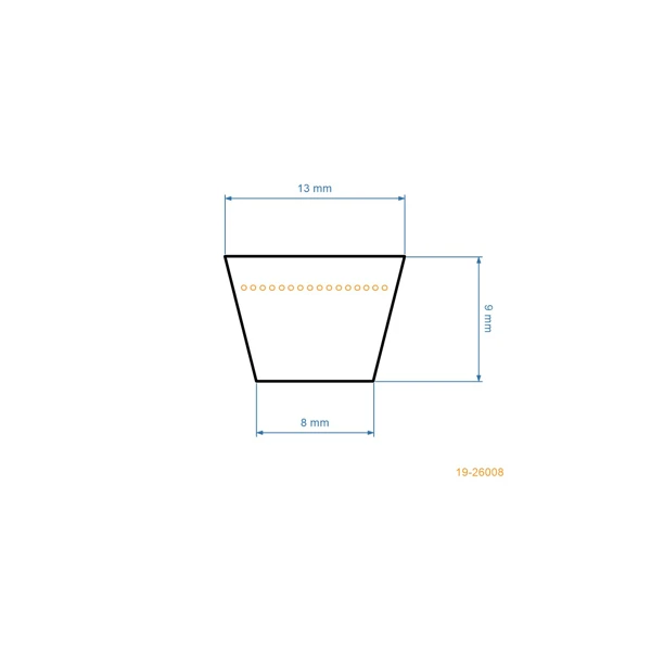 Pas klinowy 2110 mm x 2160 mm x 13 mm do traktorów ogrodowych Murray (OEM 037X86MA 37X86)