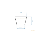 Pas klinowy 2210 mm x 2260 mm x 13 mm do ciągników ogrodowych Husqvarna Partner Jonsered Poulan McCulloch Craftsman (OEM 532126520 532419271 126520)