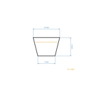Pas klinowy 2438 mm x 2488 mm x 13 mm do traktorów ogrodowych Castel Garden Honda Sabo Sabre Iseki Dolmar Cooer Scag Brill Alpina (OEM 35062011/0 664.062.011)