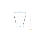 Pas klinowy 839 mm x 889 mm x 12,5 mm do traktorów ogrodowych MTD (OEM 754-04050)