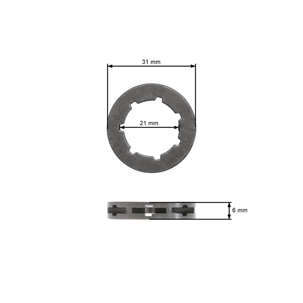 Pierścień HS PARTS .325" 7-zębowe łańcuchy do pił łańcuchowych do Husqvarna 40 45 55 136 246 257 262XP 350 346XP 359 555 562XP Jonsered 2036 2145 CS2141 (OEM 501457402)