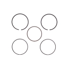 Pierścienie Tłokowe do Silników Honda GX160 GXV160 68 mm (OEM 13010-ZF1-023 13010-ZL0-003)