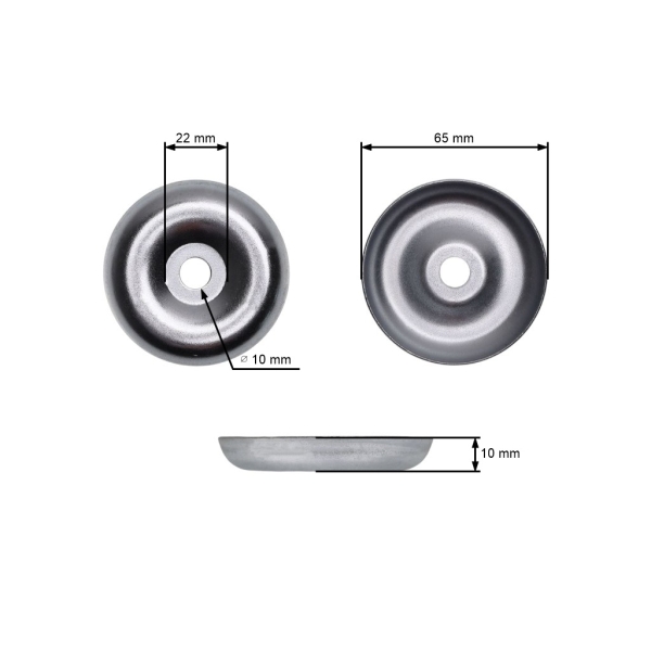 Płyta dociskowa noży kosiarkich do kos chińskich i kos do krzaków z marketów hobbystycznych