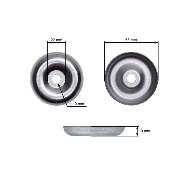 Płyta dociskowa noży kosiarkich do kos chińskich i kos do krzaków z marketów hobbystycznych