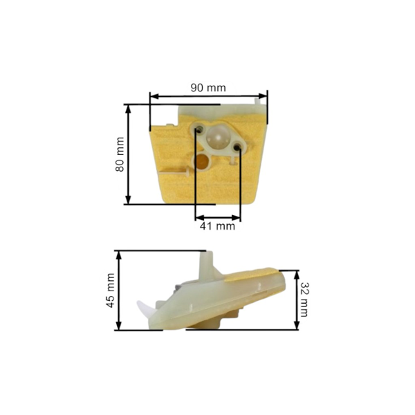 Polarowy filtr powietrza HS PARTS do pił łańcuchowych Stihl 024 026 MS240 MS260 (OEM 11211201618)
