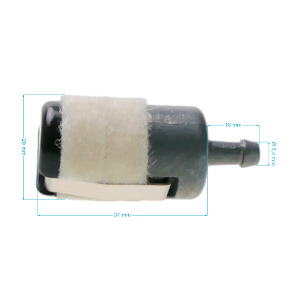 Profesjonalny filtr paliwa do pilarek, kos spalinowych i innego sprzętu ogrodniczego