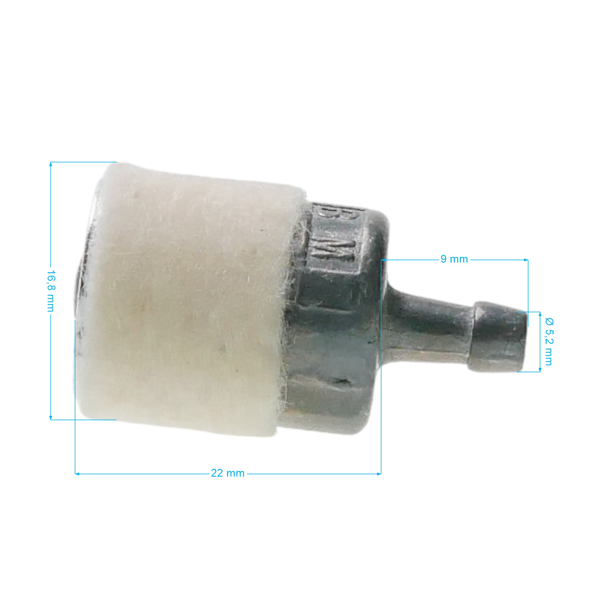 Profesjonalny filtr paliwa do pilarek, kos spalinowych i innego sprzętu ogrodniczego