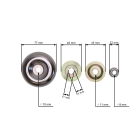 Przekładnia kątowa kosy spalinowych chińskich i wykaszarek z marketów hobbystycznych o średnicy rury 28 mm na wale z 9 zębami