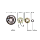 Przekładnia kątowa kosy spalinowych chińskich i wykaszarek z rynków hobbystycznych z rurką o średnicy 26 mm o profilu kwadratowym