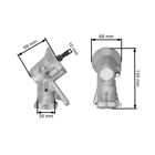 Przekładnia kątowa kosyy OLEO-MAC Oleomac 746T 750 750T 753 753T Efco 8420 8460 8510 8530 8550 (OEM 61112072BR 61112072)