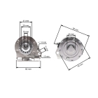 Rozrusznik elektryczny do silników Briggs & Stratton John Deere Cub Cadet 1972-2002 moc 7.0 PS - 18.0 PS część oryginalna (OEM 390838 391423 497595)