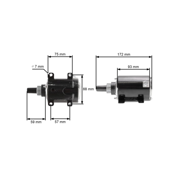 Rozrusznik elektryczny do silników Tecumseh (OEM 33605 35763 35763A 36463 36680)