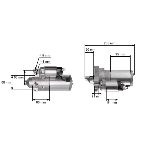 Rozrusznik elektryczny do silników Zongshen GB1000 (OEM 100098108)