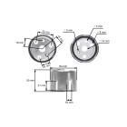 Rozrusznik kompletny z licznikiem do silników Honda GX140 GX160 GX200 o mocy 5,5 PS - 6,5 PS (OEM 28400-ZE1-003ZA 28400-ZE8-013ZA 28400ZE8509)