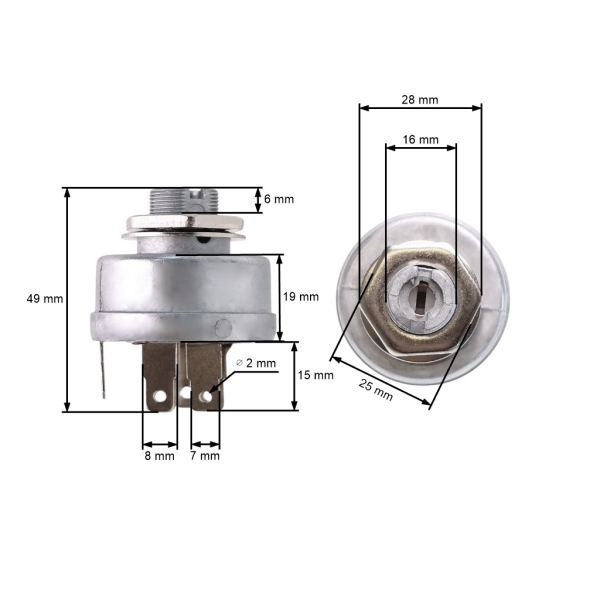 Skrzynka wyłączników zapłonu do silników Briggs & Stratton Vanguard o mocy 14,0 PS - 18,0 PS (OEM 490066 493625 692318 925-1396A)