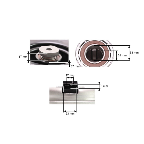 Sprzęgło elektromagnetyczne do ciągników ogrodowych Husqvarna Jonsered Poulan Ariens Axxom Elektrolux John Deere MTD Viking (OEM 00617400)