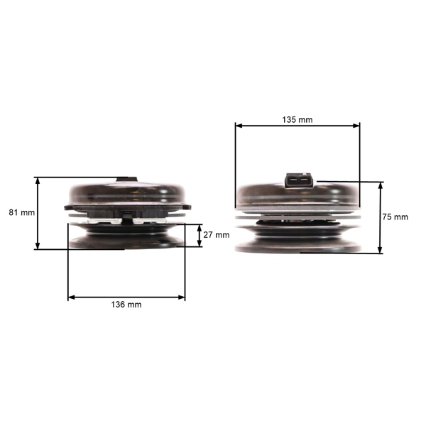 Sprzęgło elektromagnetyczne do traktorków ogrodowych Husqvarna Jonsered Poulan AYP ROPER Castelgarden Etesia Honda Simplicity Stiga (OEM 532145028)