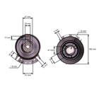 Sprzęgło elektromagnetyczne do traktorków trawnikowych MTD 1440 1641 2182 LTX1042 CubCadet LT1040 LT1045 Oryginalna część Warner (OEM 717-04163A 917-04163A 5217-32)