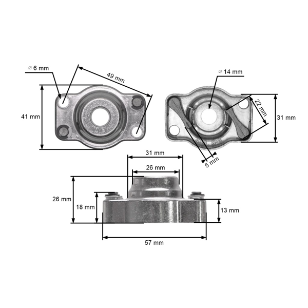 Sprzęgło rozrusznika do kosy spalinowej OLEO-MAC Oleo-mac BC360T BC370T BC380 Sparta 37 38 42 44 440T (OEM 61252002R)