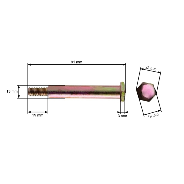 Śruba koła podporowego kosiarki do ciągników ogrodowych Husqvarna Partner Electrolux Craftsman McCulloch AYP Cub Cadet John Deere (OEM 596434404 539107608)