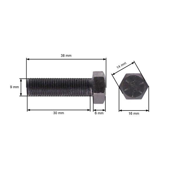 Śruba ostrza kosiarki do ciągników ogrodowych Husqvarna Jonsered Partner McCulloch Craftsman Poulan Gwint prawy (OEM 532181712 583116901 181712 116901)