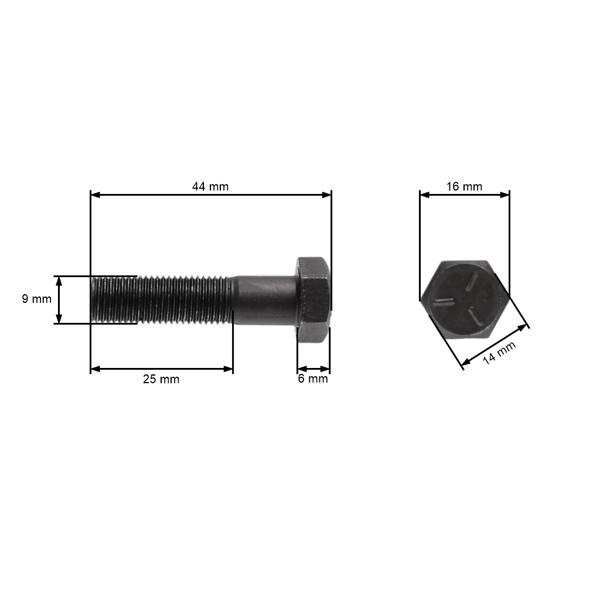 Śruba ostrza kosiarki Gwint lewy do ciągników ogrodowych Husqvarna Jonsered Partner McCulloch Craftsman Poulan (OEM 532165484 165484 181713 117001)