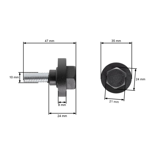 Śruba ostrzy tnących kosiarek elektrycznych AL-KO Alko (OEM 313605)