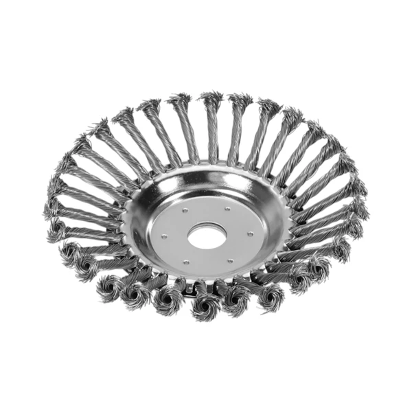 Stalowa szczotka do chwastów o wymiarach 20 cm x 25,4 mm do kosy i podkaszarki