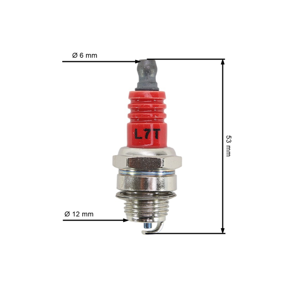 Świeca zapłonowa do pił łańcuchowych, wykaszarek, opryskiwaczy i innego dwusuwowego sprzętu ogrodniczego (Iryd)