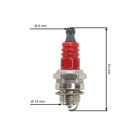 Świeca zapłonowa do pił łańcuchowych, wykaszarek, opryskiwaczy i innych dwusuwowych urządzeń ogrodowych