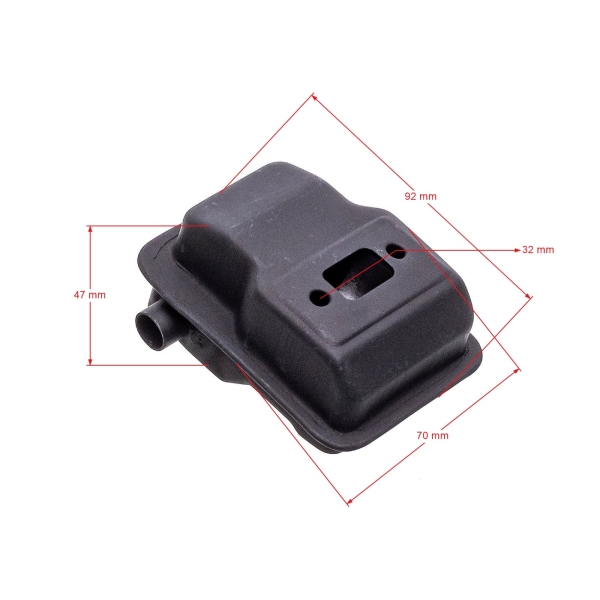 Tłumik do chińskich kos i wykaszarek z marketów hobbystycznych z silnikiem 32cc