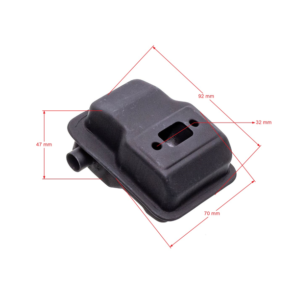 Tłumik do chińskich kos i wykaszarek z marketów hobbystycznych z silnikiem 32cc