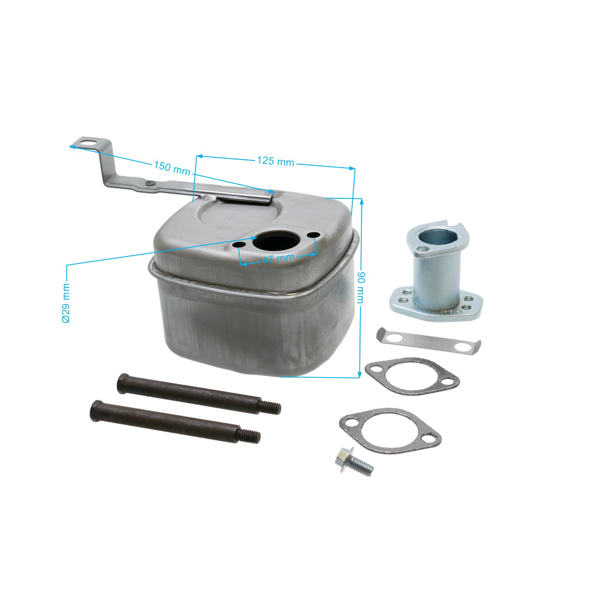 Tłumik do silników Briggs & Stratton o mocy 10,0 KM - 19,0 KM (OEM 795998)