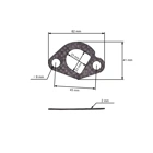 Tłumik typ 2 do silników Honda GX110 GX120 GX140 GX160 Zongshen 168FB (OEM 18300-ZE1-900 18310ZF1000 18310-ZE1-000 18310-ZE1-010 18310-ZF1-000)