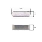 Trzpień noża koszącego do Castel Garden XDC140 Mountfield Alpina BT84 BT98 prawy (382207205/0, 382207205/1)